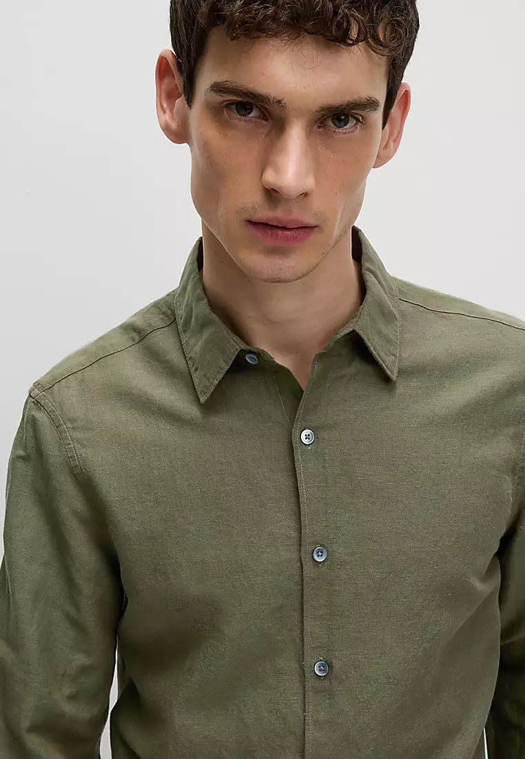 Cotton Linen Blend Shirt