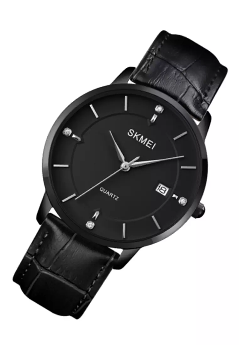 Jam Tangan Analog Pria Waterproof Strap Tali Material Leather BL11 ORIGINAL