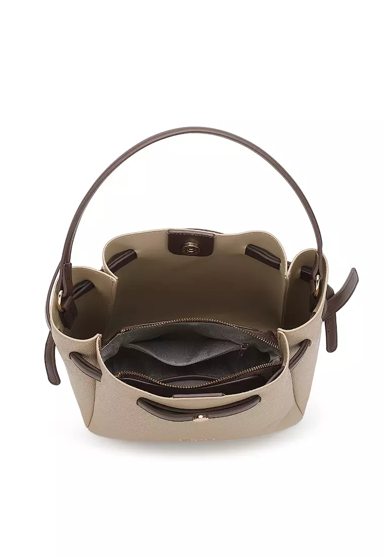 Women's Top Handle Bag / Sling Bag / Crossbody Bag / Shoulder Bag (Tas Tangan Wanita / Tas Selempang Wanita / Tas Bahu Wanita) - Cokelat