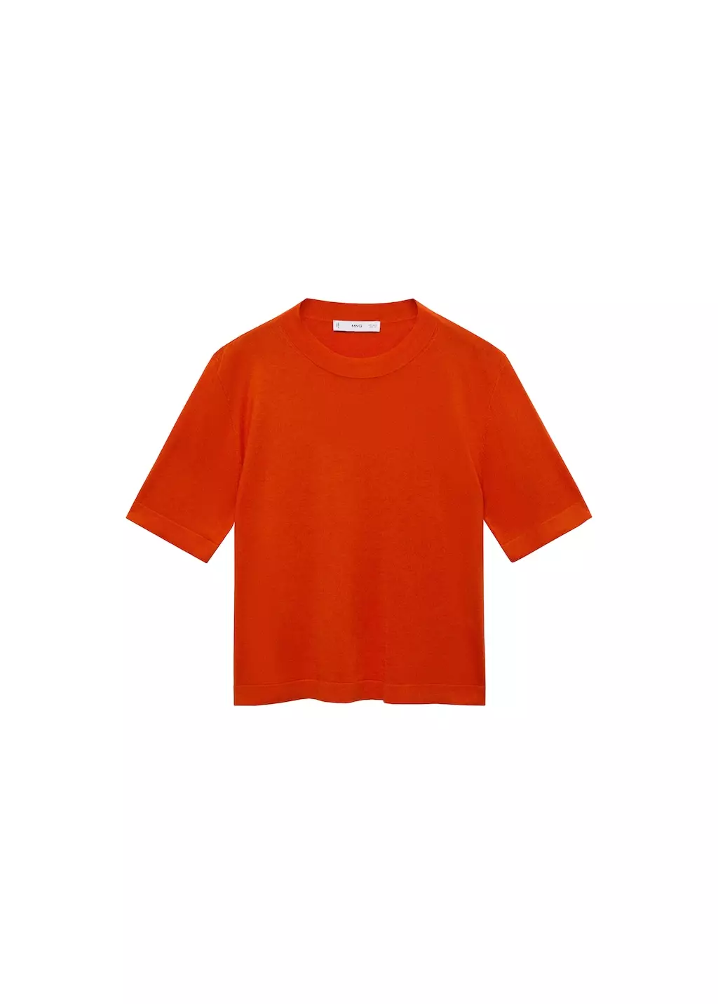 Sweater rajutan halus lengan pendek