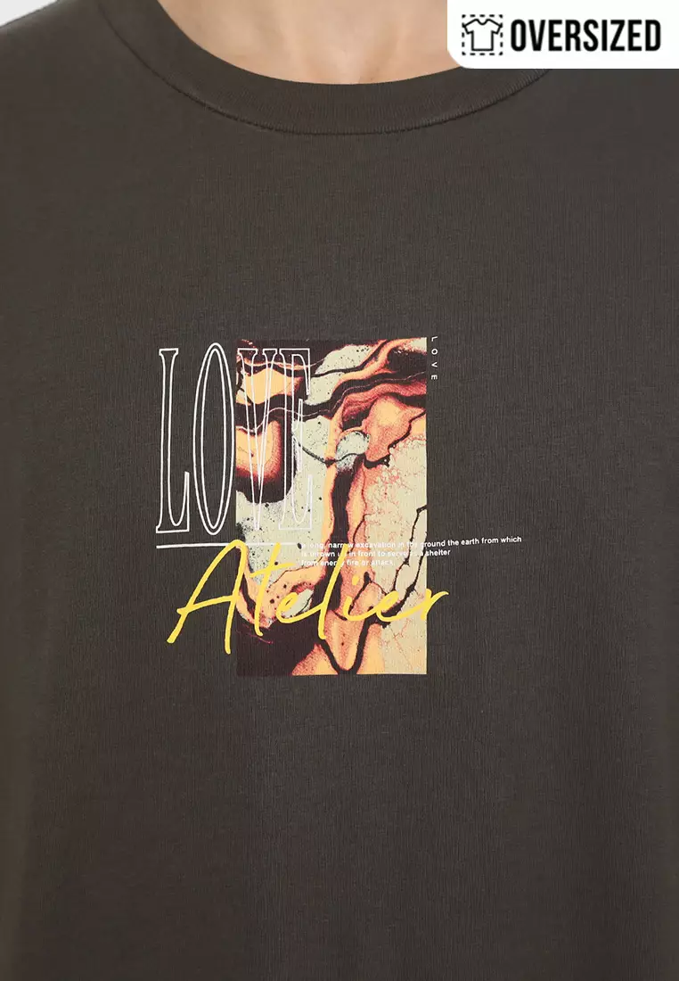 RBJ T-Shirt Cotton Combed Oversized Pria 2079350041