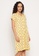 Clovia yellow Clovia Owl Print Button Me Up Short Nightdress in Yellow - 100% Cotton 811BEAAC9BE48FGS_5