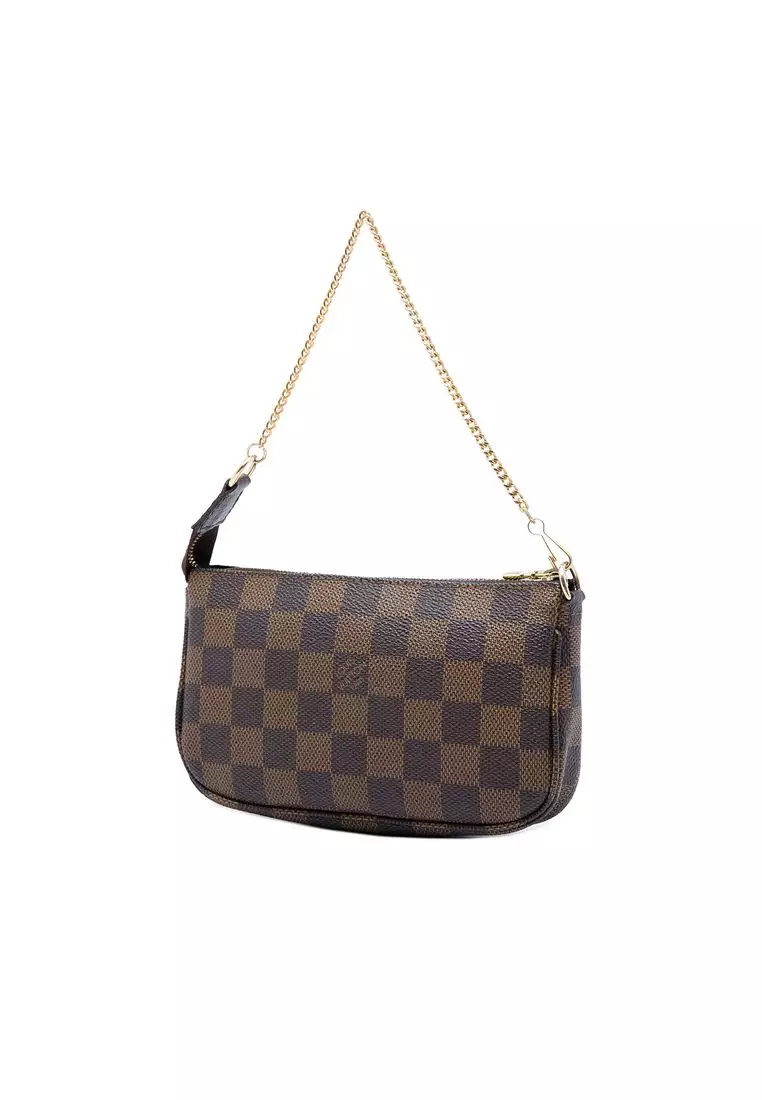 Pre-Loved Louis Vuitton Damier Ebene Mini Pochette Accessoires