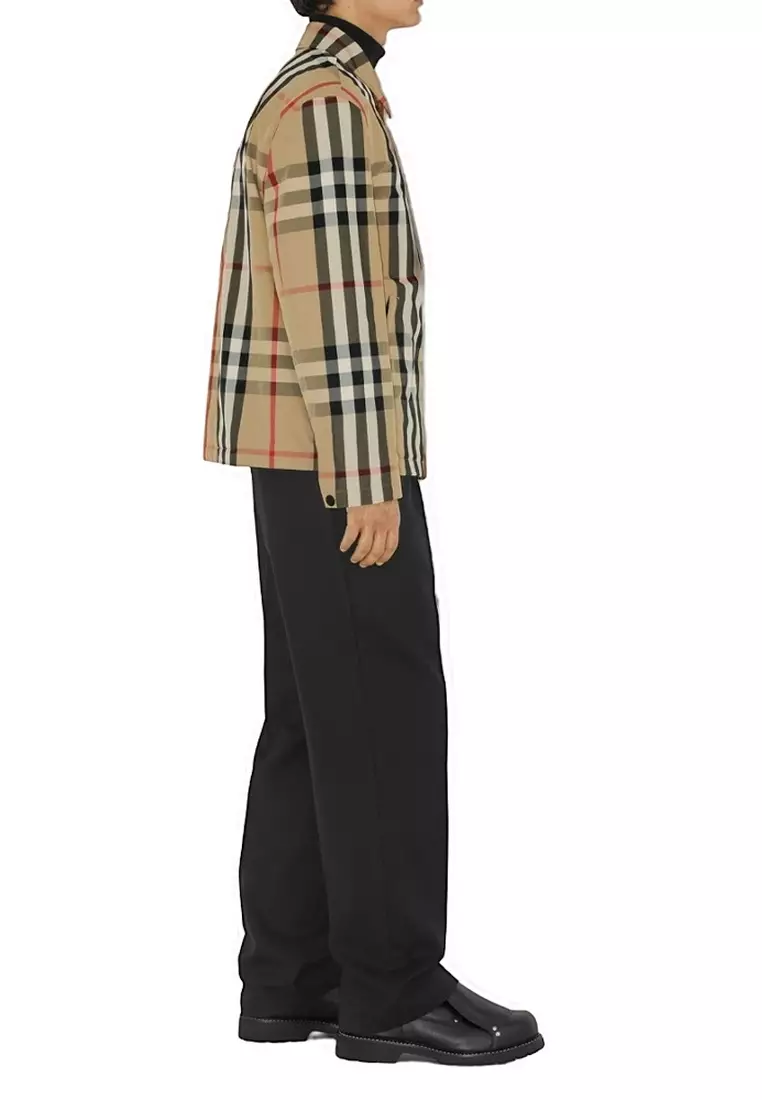 Burberry Check Nylon Jacket in Archive Beige