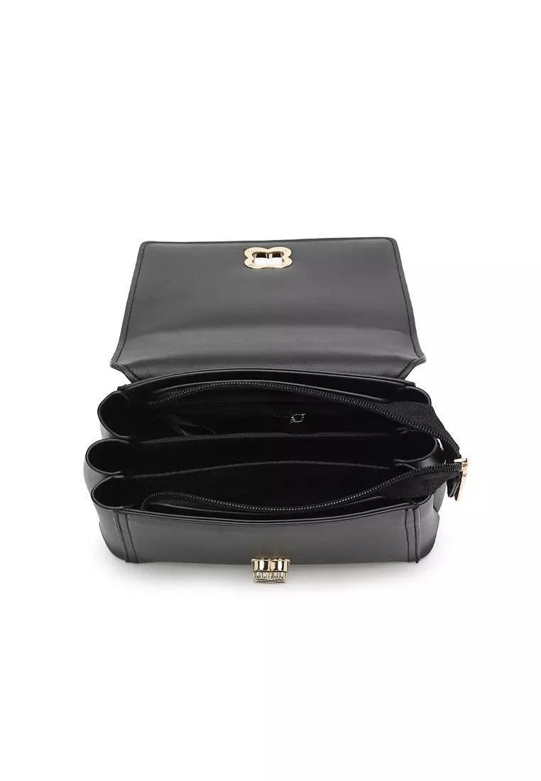 Women's Top Handle Bag / Sling Bag / Crossbody Bag (Tas Selempang / Tas Tangan) - Hitam