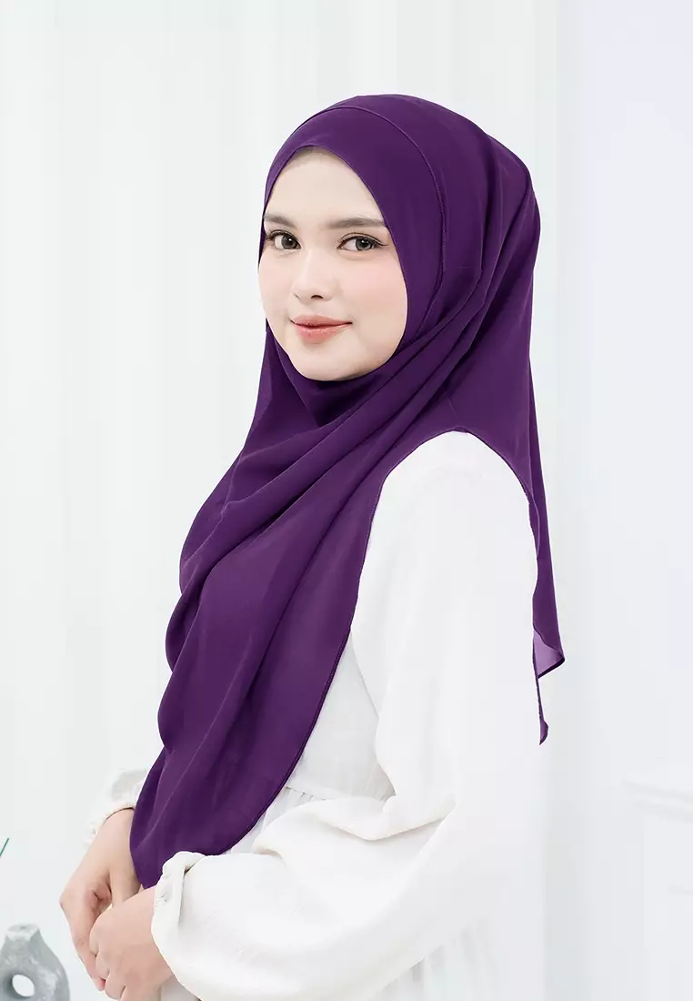 HIJAB INSTAN ZHAZA - DARK PURPLE