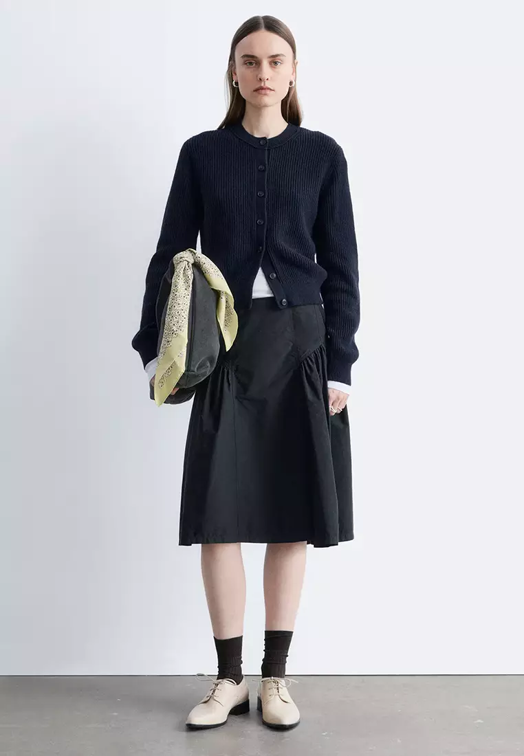 羊毛混紡針織外套