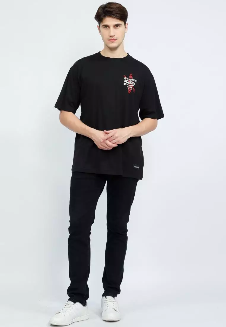 Kaos Design Paddle Hitam Unisex