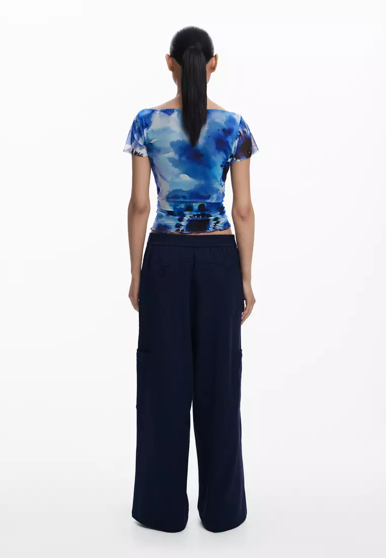 Straight plain tailor trousers