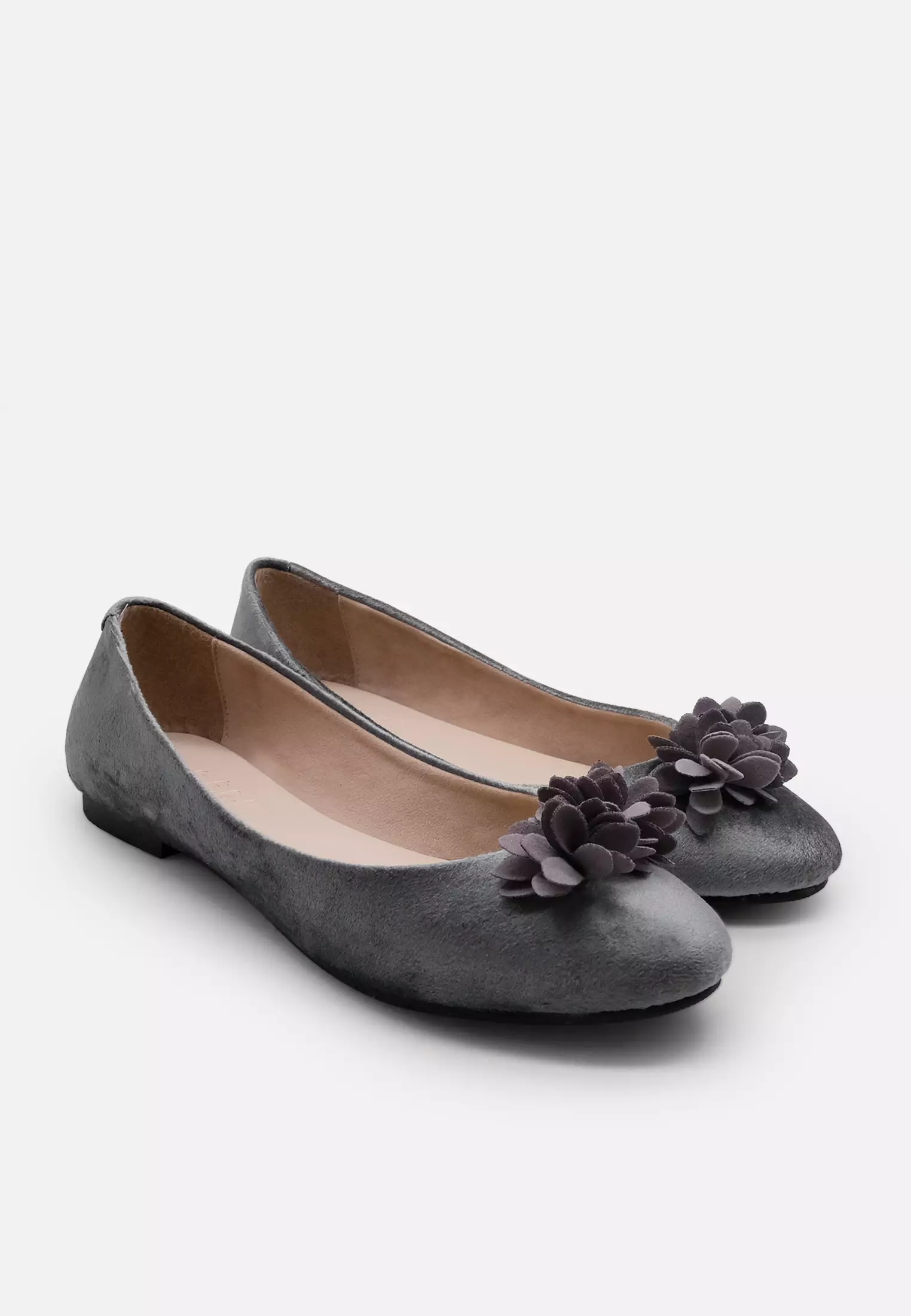 Dahlia Ballerina Flat Shoes with Flower
