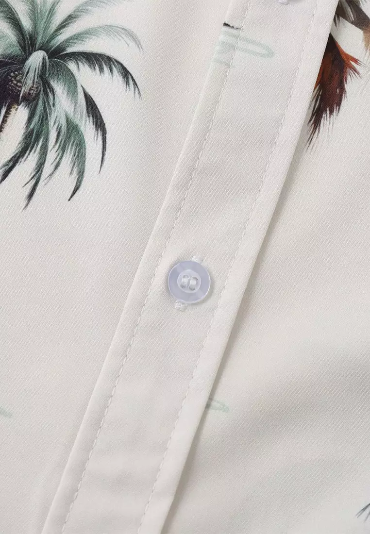 Hawaiian Print Short Sleeve Shirt YL-C317