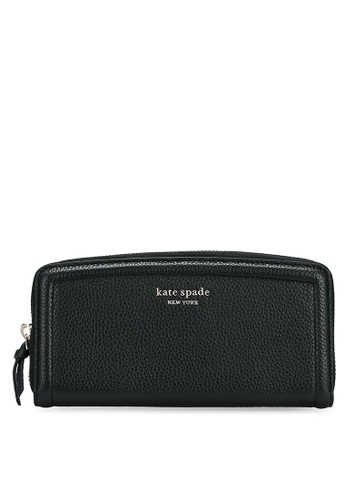 Kate Spade Knott Pebbled Leather Slim Continental Wallet | ZALORA Malaysia