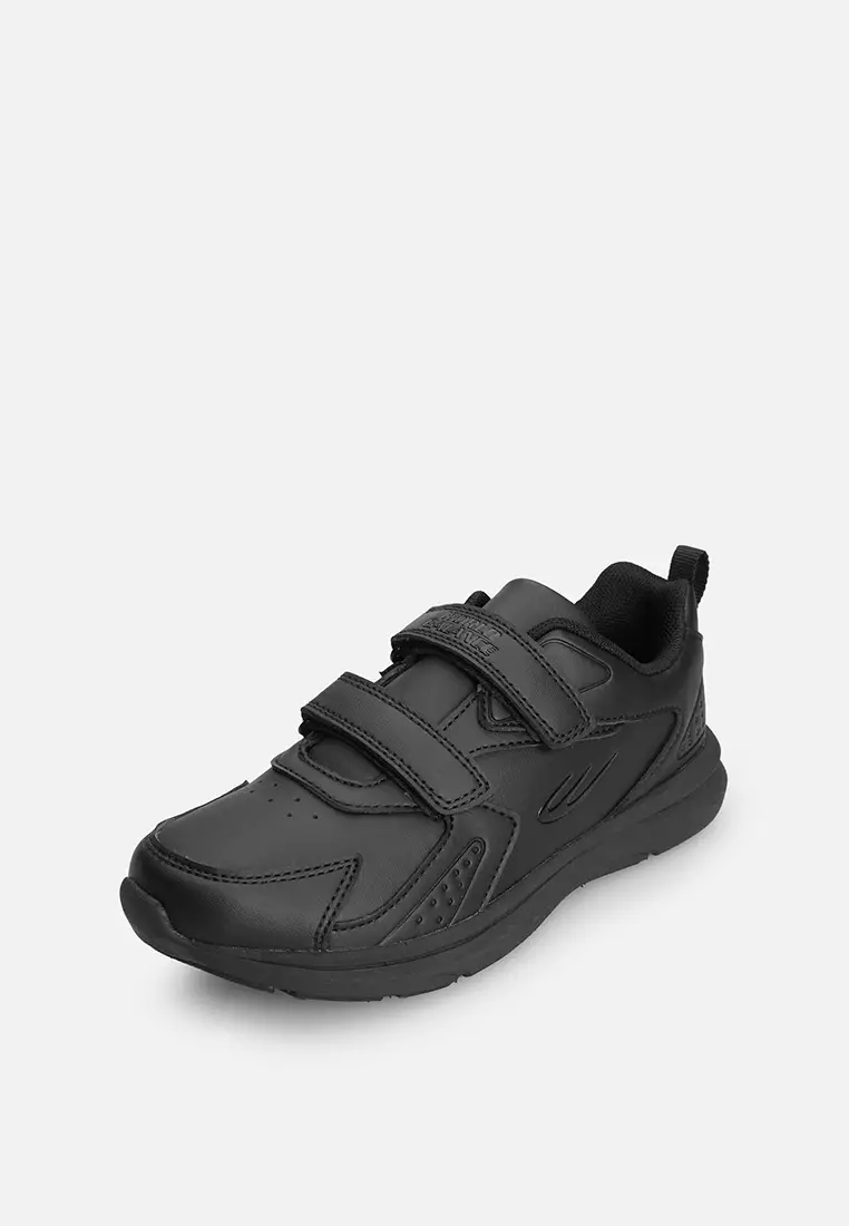 Kids black gym shoes top