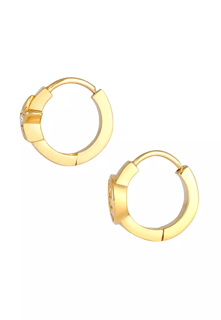 Earrings Stars Moon Crystals