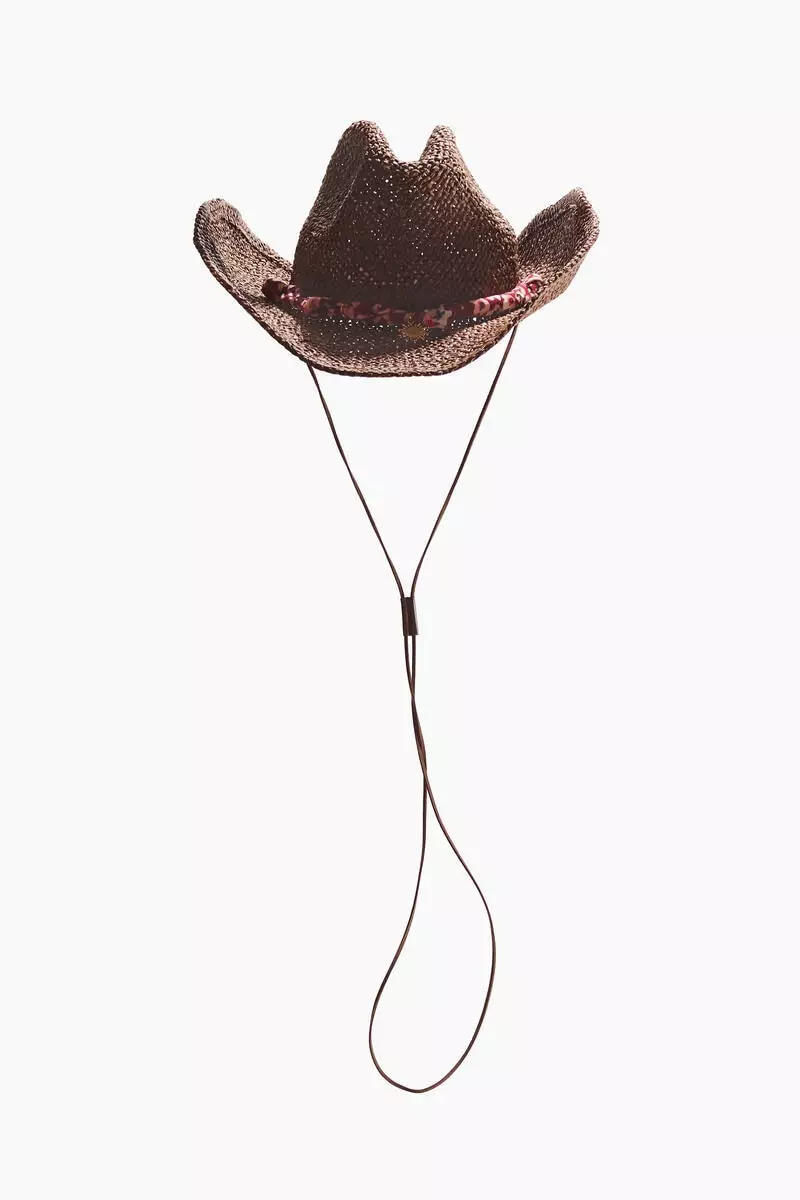 Straw cowboy hat