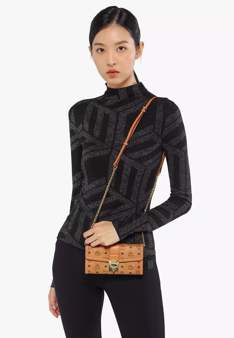 Tracy Chain Wallet in Visetos