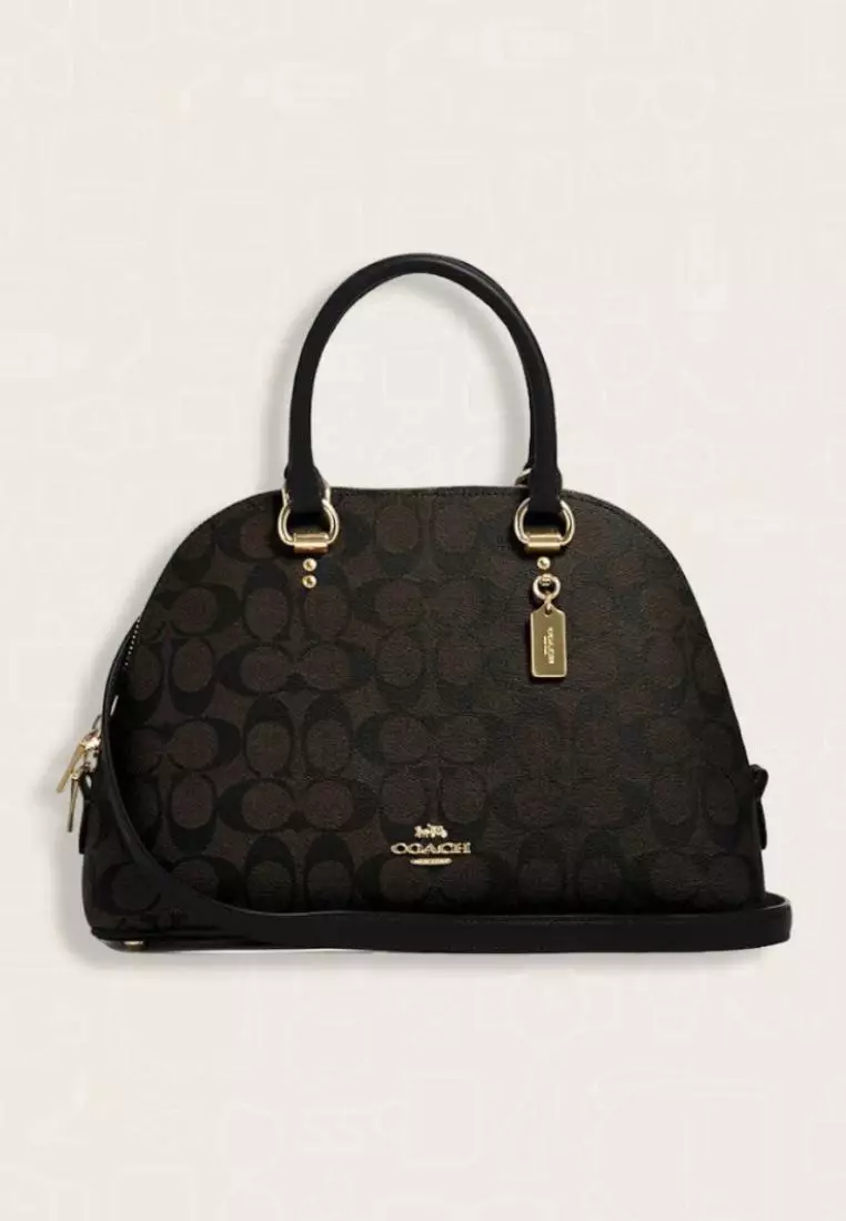 Katy satchel in signature canvas discount