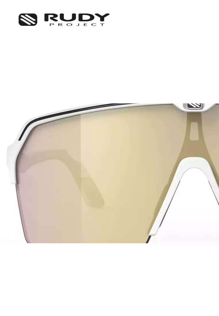Spinshield Air Sports Performance Sunglasses – White Matte MLA Gold |