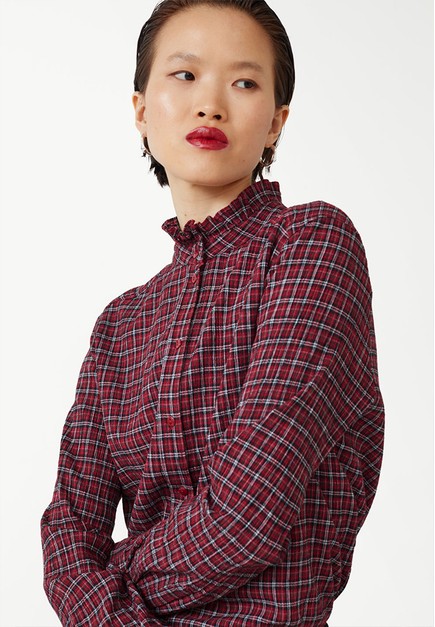 RRR 2020aw check frill shirt | aeonenergy.co.nz