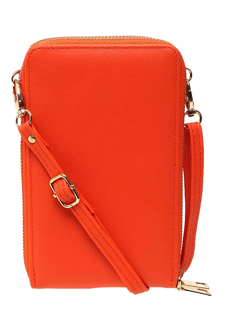 Sling Bag Tas Selempang Wanita Dompet Multifungsi 3 Zipper Material Leather Kulit ORIGINAL