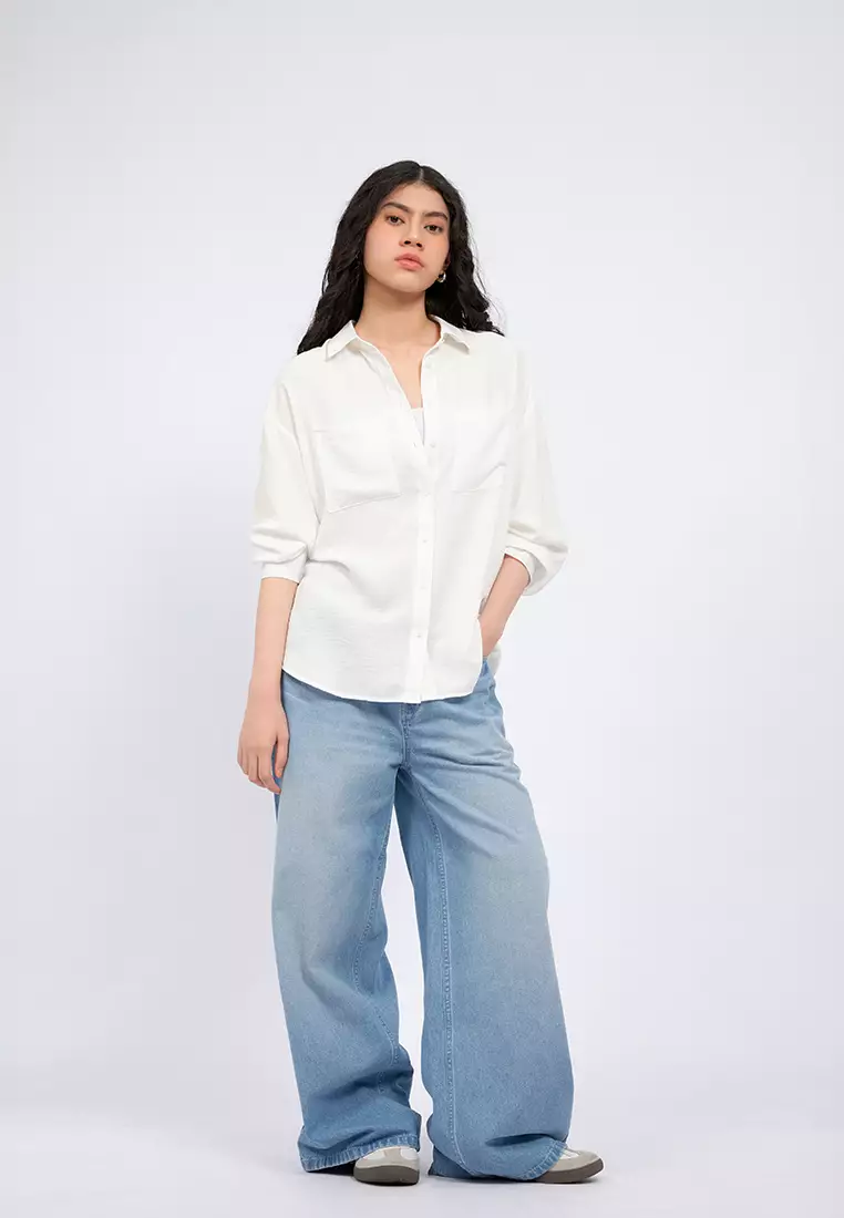 Double Pocket Oversized Shirt
