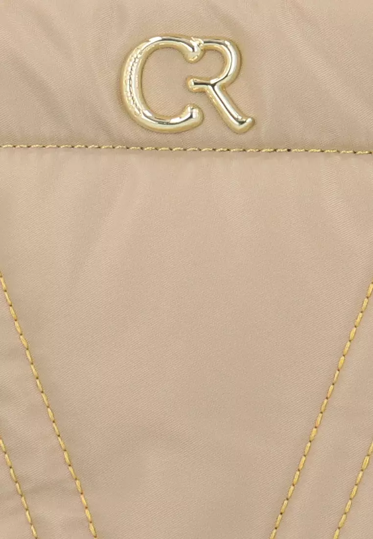 V-Earth Nylon Tote S - Medium Beige