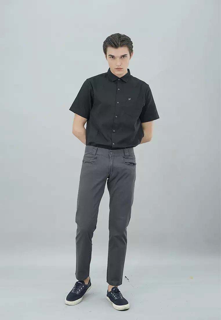 LGS - Celana Chinos Panjang Pria Warna Abu-Abu CCT.787.052.001.C