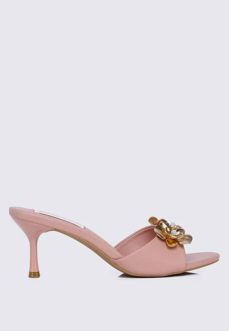 Discount on My Ballerine  shoes - SKU: My Ballerine Blossom Comfy Heels In Pink