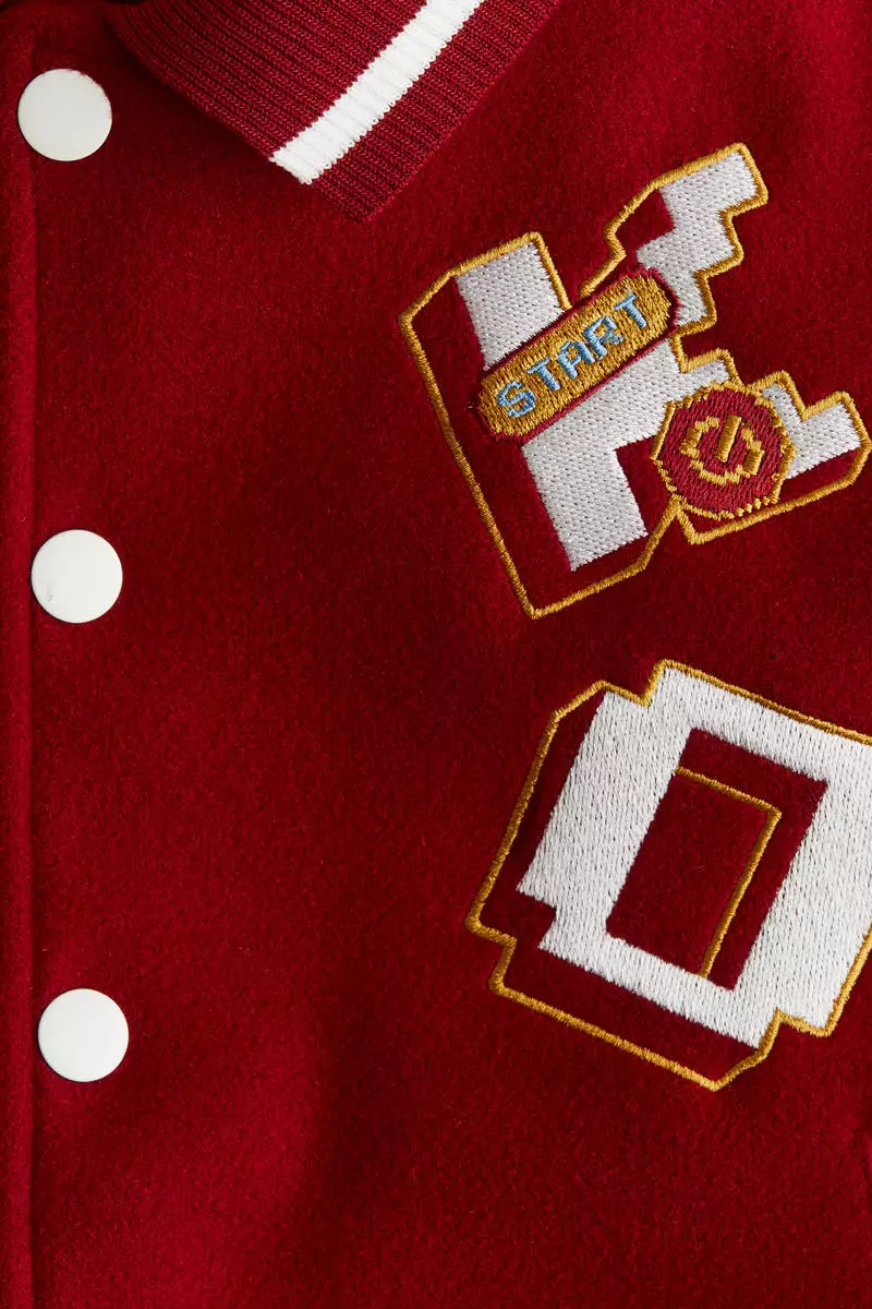 Hm Varsity Jacket Varsity Jacket Red Bomber Jacket H&m H&M