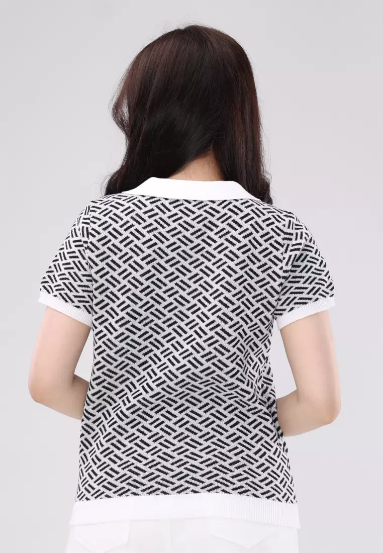 Knitted Short Sleeve Top