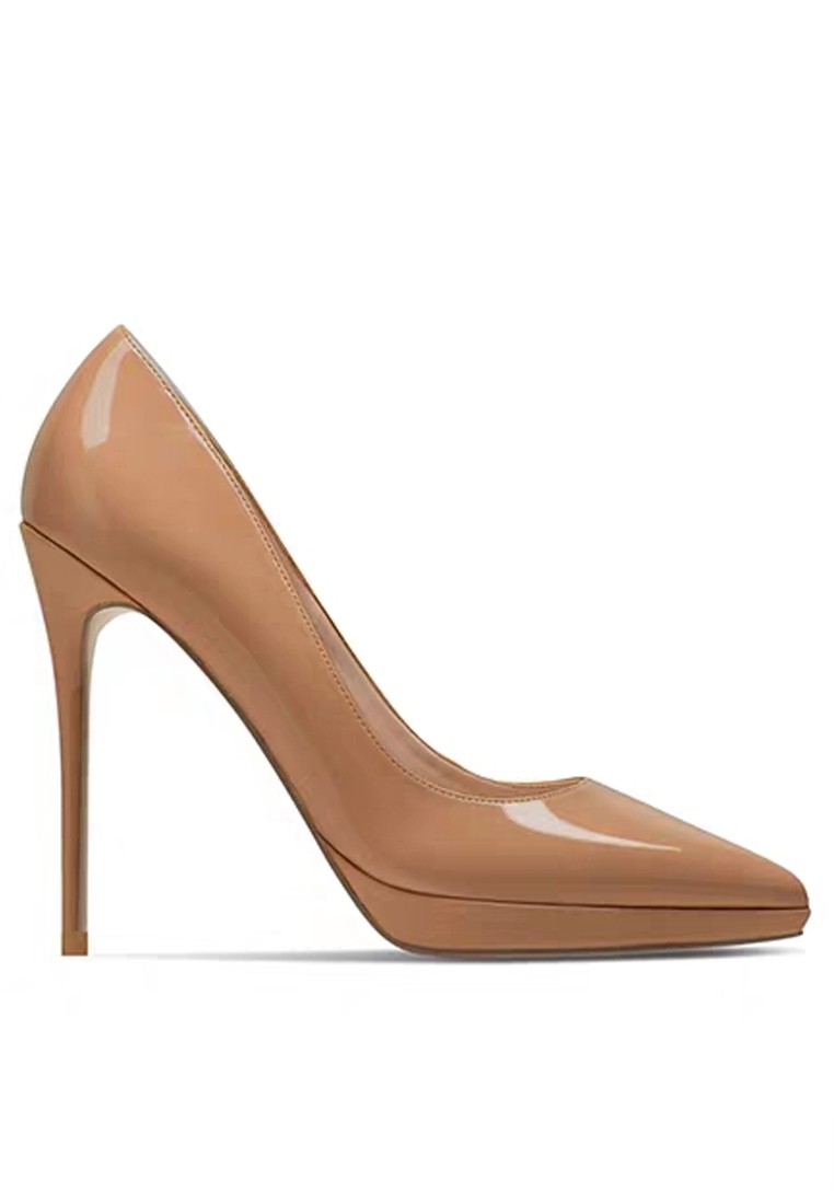 12CM Faux Patent Leather High Heel Shoes DJX24-q
