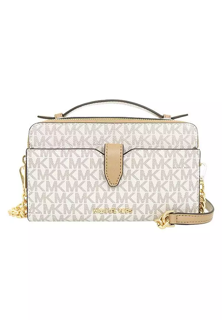 Michael kors sling bag white on sale
