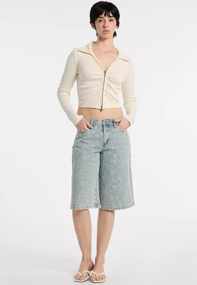 GO Shirred Cardigan