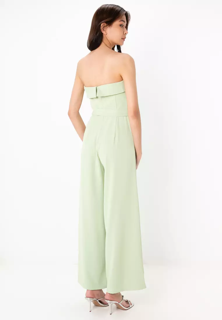 Strapless Jumpsuit With Bodice Panel