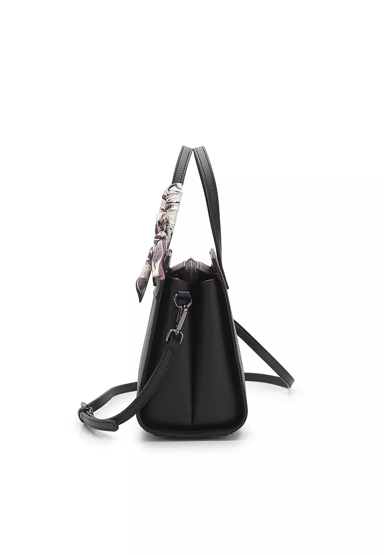 Women's Top Handle Bag / Sling Bag / Crossbody Bag / Shoulder Bag (Tas Tangan Wanita / Tas Selempang Wanita / Tas Bahu Wanita) - Hitam