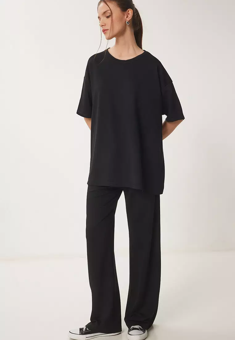 Crew Neck Knitted Bottom-Top Suit