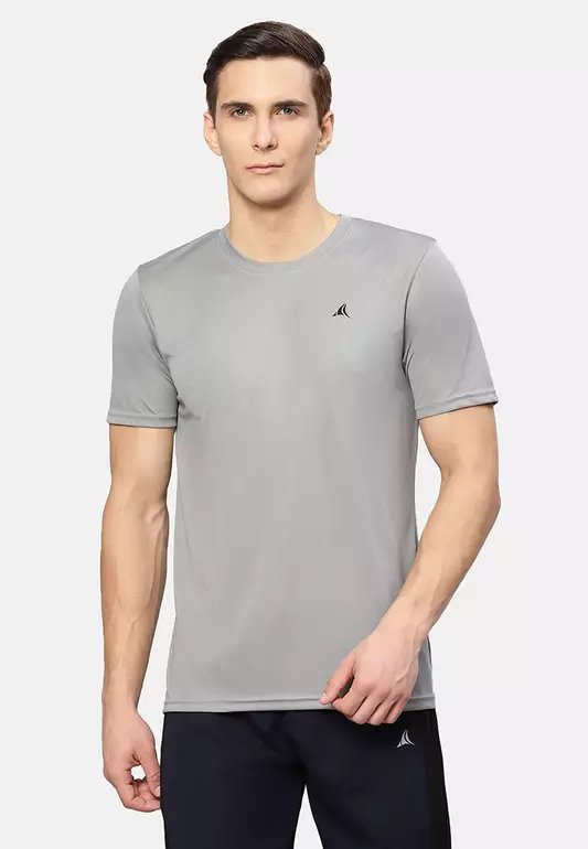 Men's Grey Essential Sports Running Tee