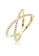 ELLI GERMANY gold Ring Gold Plated Zirconia Crossed 49B44AC0BABC5AGS_1