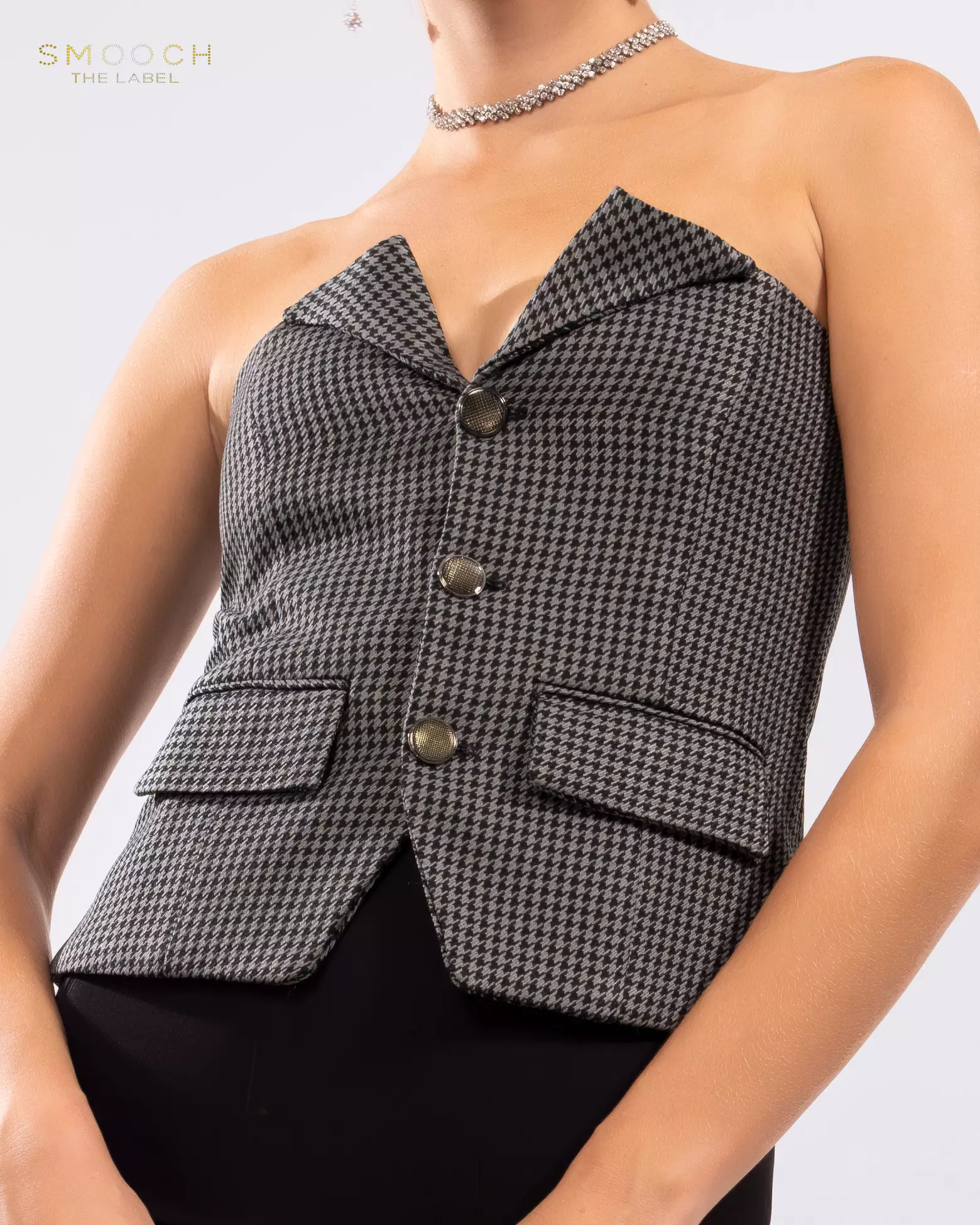 Elodie Grey Sleeveless Top