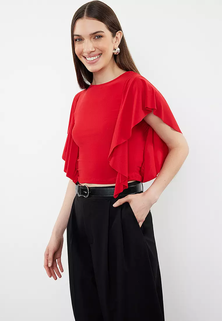 Flutter Sleeves Blouse