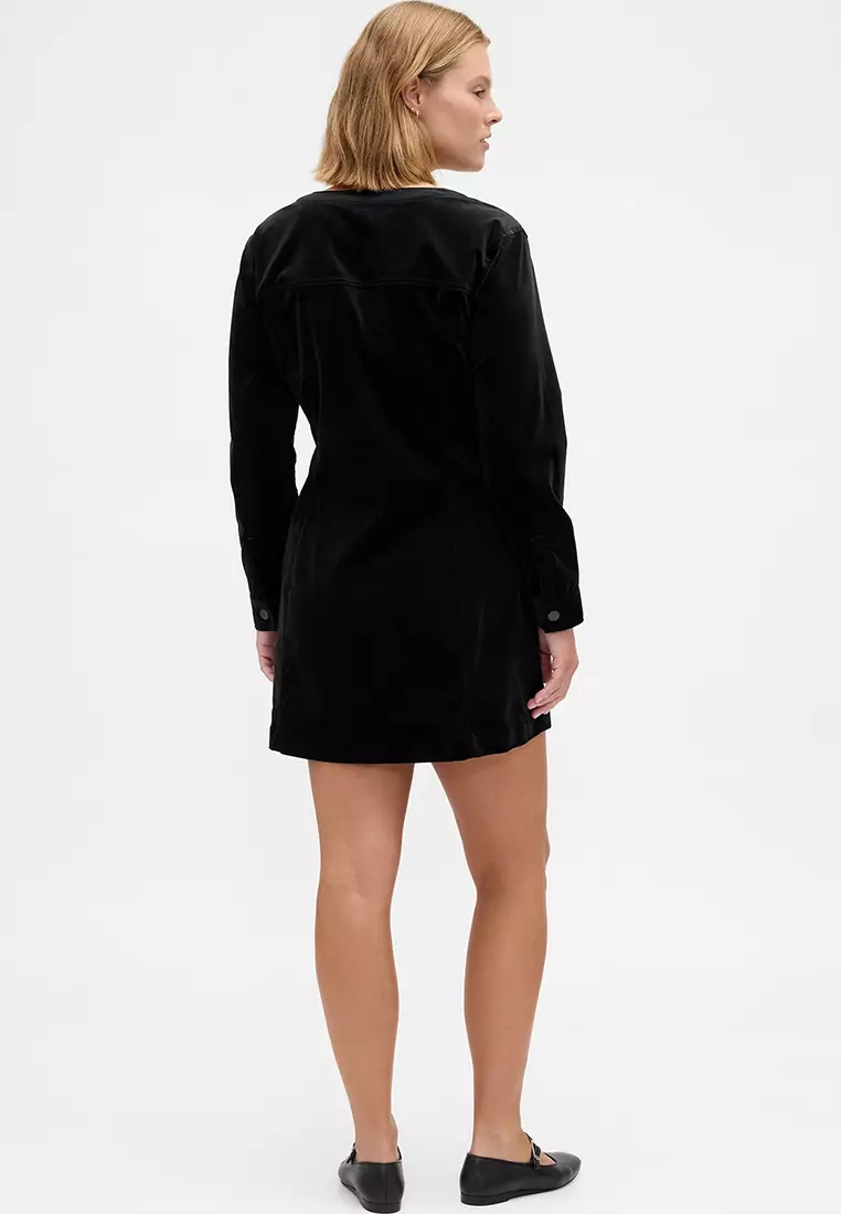Buy GAP Long Sleeve V-neck Mini Dress 2026 Online | ZALORA
