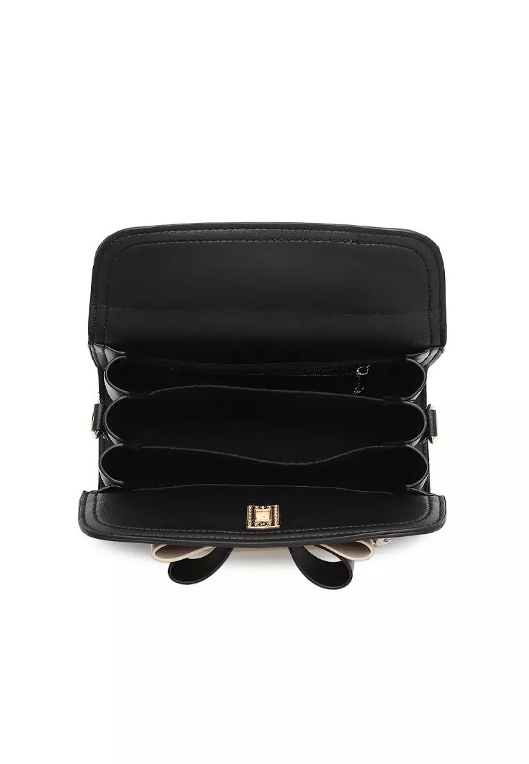 Logo Top Handle Bag / Sling Bag / Crossbody Bag - Black