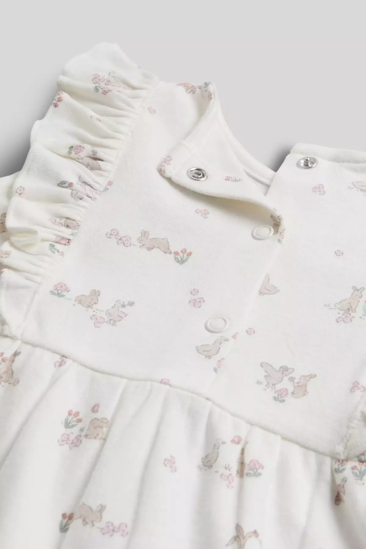 Mothercare My First Dungarees and Bodysuit Outfit - Set Baju Anak Bayi Perempuan (Pink Putih)