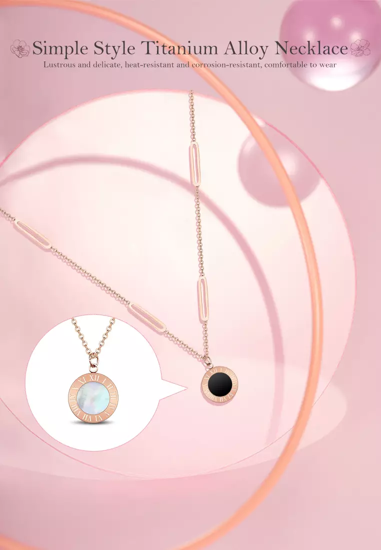 Kalung Wanita Titanium Asli Anti Karat Perhiasan Wanita Necklace