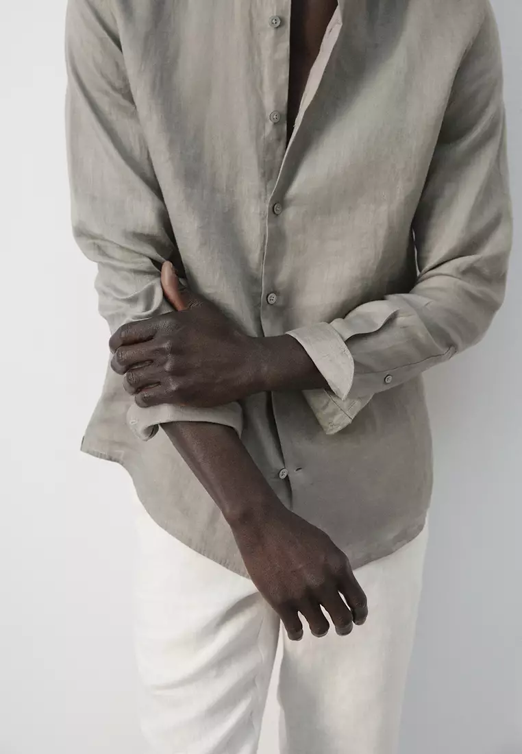 100% Linen Slim-Fit Shirt