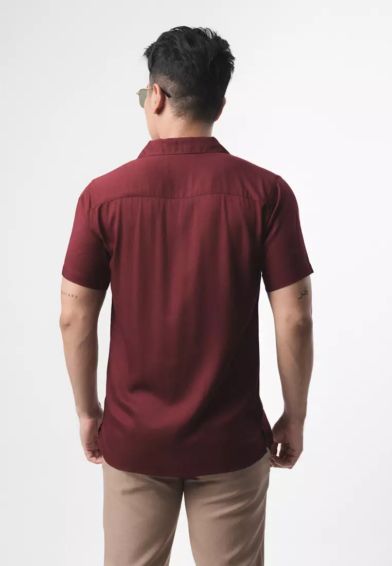 Cuban Red Wine Casual Shirt