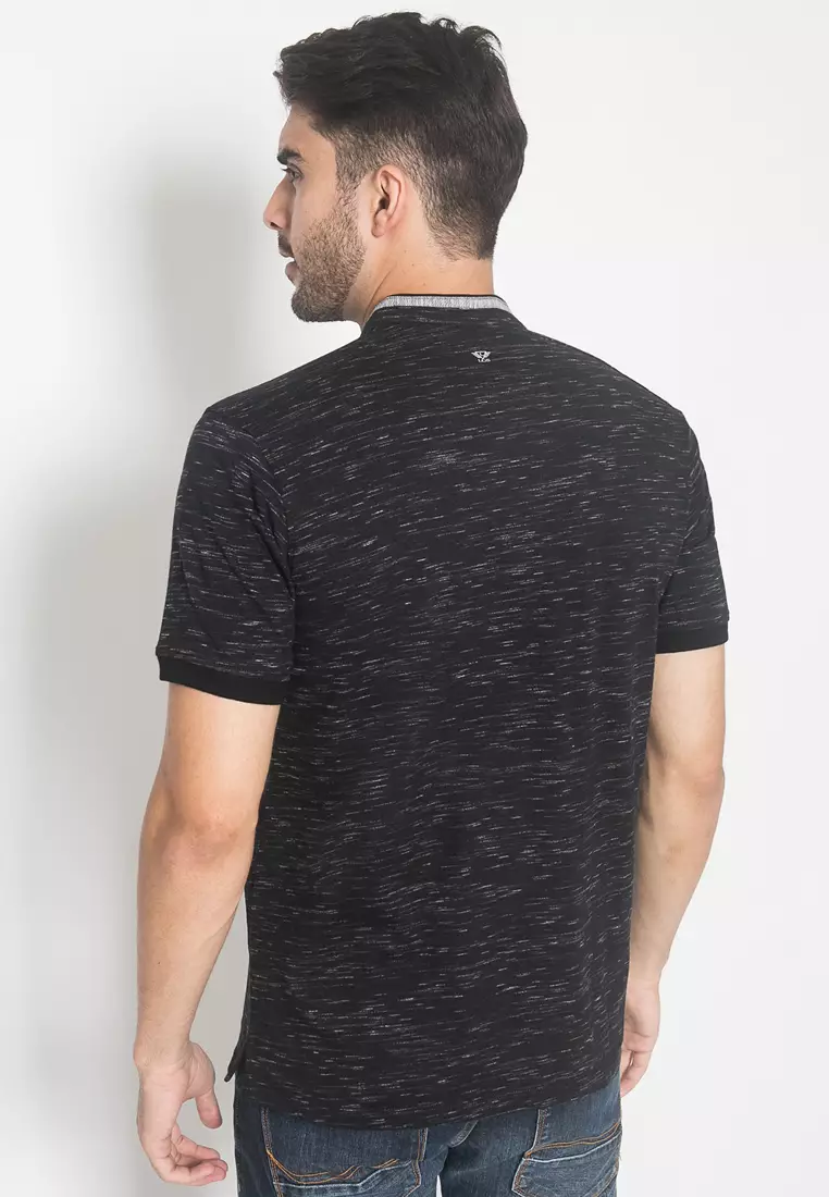 LGS - Kaos Casual Pria - Lengan Pendek - Hitam - JTS.321.M2945F.01.C