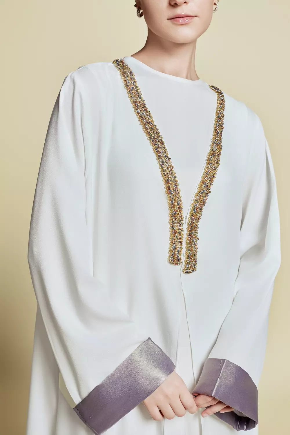 DEMURE&CO - Fasha Prive’ Coat Dress  in White