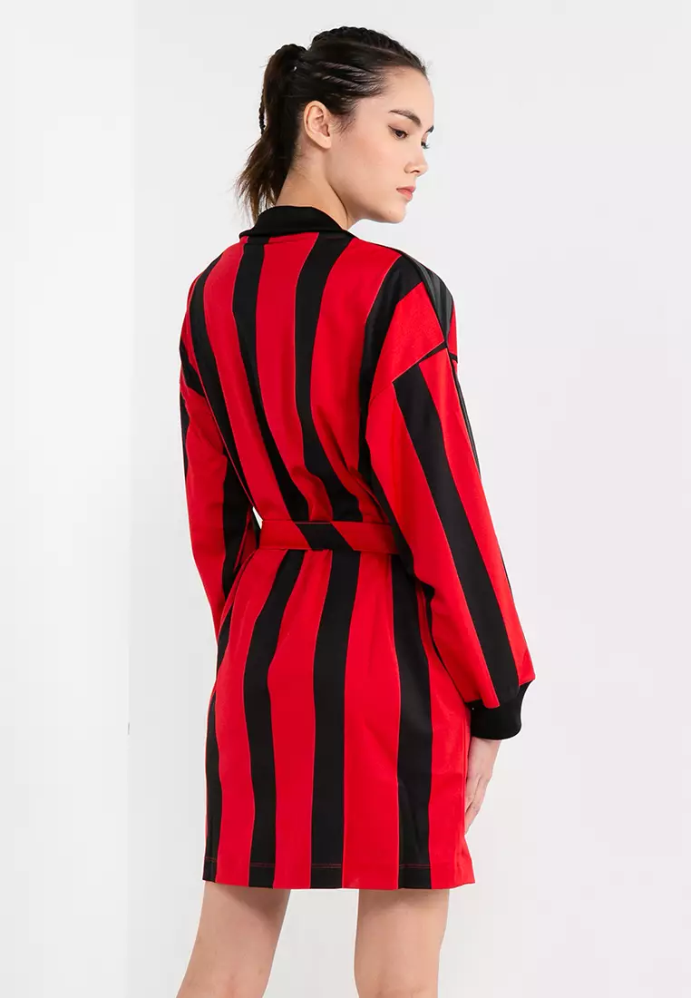 Adidas red jersey dress hot sale