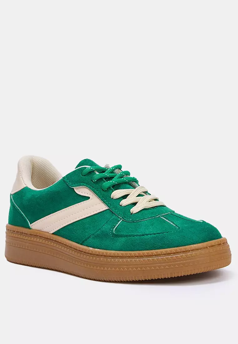 Retro Double Lace-Up Sneakers